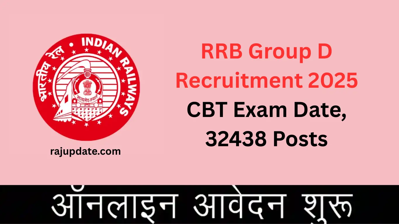 RRB Group D Recruitment 2025: CBT Exam Date, 32438 Posts